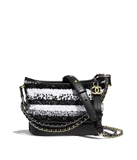 chanel gabrielle sequin bag